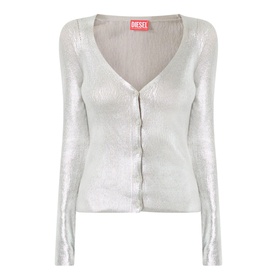 Metallic Knit Cardigan