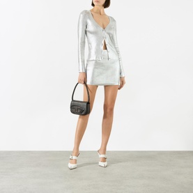 Metallic Knit Cardigan