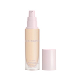 Kylie by Kylie Jenner Power Plush Longwear Foundation in a pale nude shade, pump bottle with cap removed