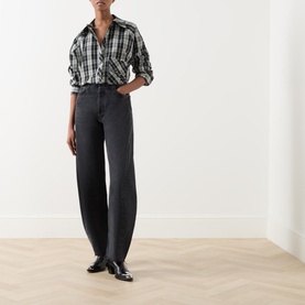 Luna High Rise Tapered Curved Leg Jeans