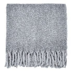 Tenby Woven Throw Grey