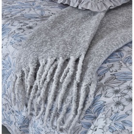 Tenby Woven Throw Grey