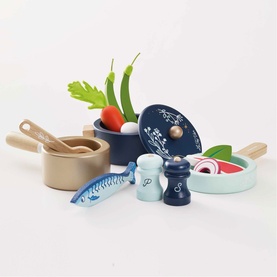 Roleplay Pots & Pans Seven-Piece Kitchen Set