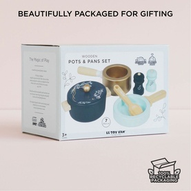 Roleplay Pots & Pans Seven-Piece Kitchen Set