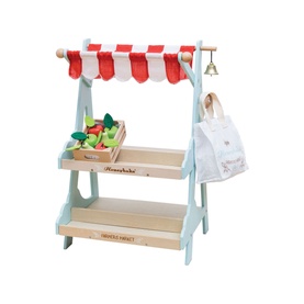 Wooden Market Stall & Fruit Play Food Crate