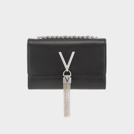 Divina Grained Leather Crossbody Bag