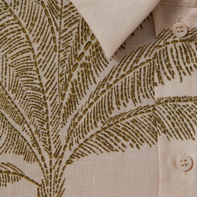 Oskia Palm Linen Shirt