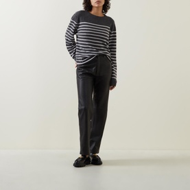 Striped Cashmere Boyfriend Sweater
