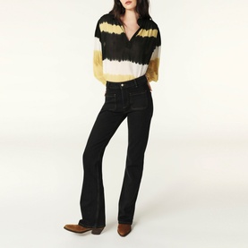 Ross Mid-Rise Flared-Leg Jeans