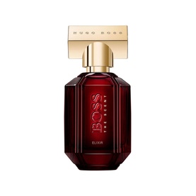 HUGO BOSS The Scent Elixir for Her Eau de Parfum 30ml in deep red faceted bottle with gold cap