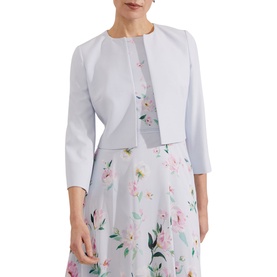 Elize Crepe Cropped Jacket