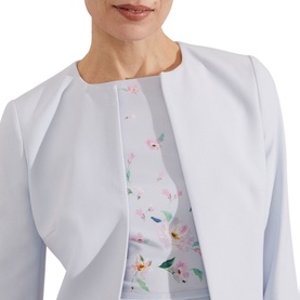 Elize Crepe Cropped Jacket