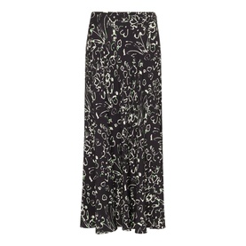 Scribble Bouquet Fluted Skirt