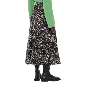 Scribble Bouquet Fluted Skirt