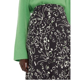Scribble Bouquet Fluted Skirt