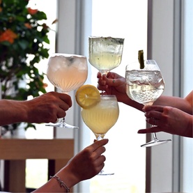 Set of Four Gin Glasses