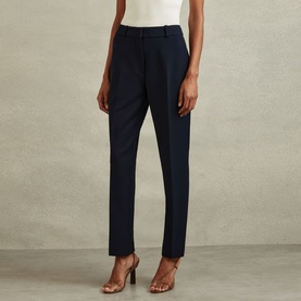 Gabi Mid-Rise Straight Leg Trousers