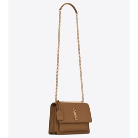 Sunset Medium Smooth Leather Shoulder Bag