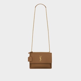 Sunset Medium Smooth Leather Shoulder Bag