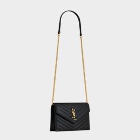 Cassandre Envelope Chain Lambskin Wallet Bag