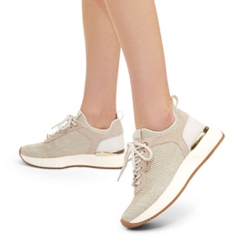 Flare Knitted Lace-Up Trainers