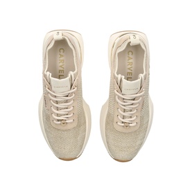 Flare Knitted Lace-Up Trainers