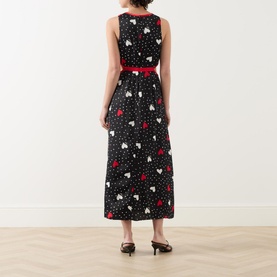 Annette Heart-Print Dress