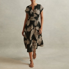 Colby Tropical Print Dress