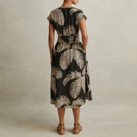 Colby Tropical Print Dress