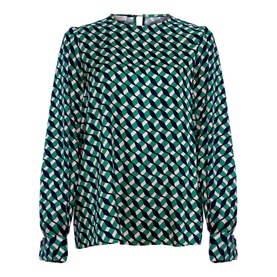Melody Geometric-Print Blouse