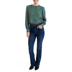 Melody Geometric-Print Blouse