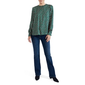 Melody Geometric-Print Blouse