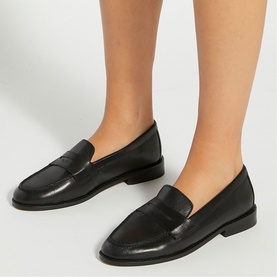 Ginelli Leather Penny Loafers