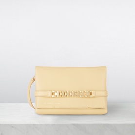 Chain-Detail Mini Strapped Pouch