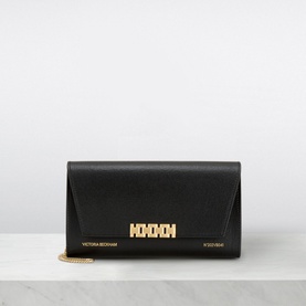 Chain-Detail Wallet Clutch