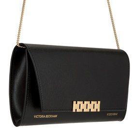 Chain-Detail Wallet Clutch