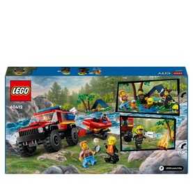 City 4x4 Fire Truck with Rescue Boat