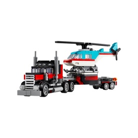 Creator 3in1 Flatbed Truck with Helicopter Building Set