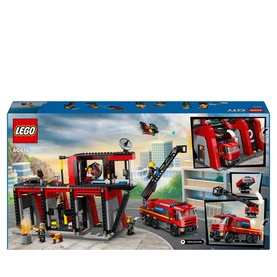 Fire Station with Fire Truck