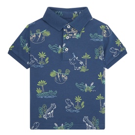 Animal Print Polo Shirt
