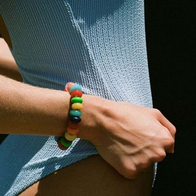 Chunky Disco Beaded Bracelet