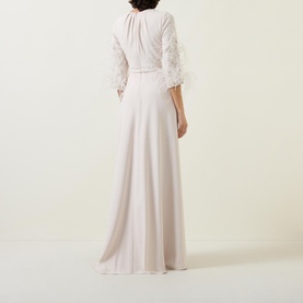 Feather-Embellished Jumpsuit