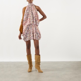 Lauriane Printed Halterneck Top