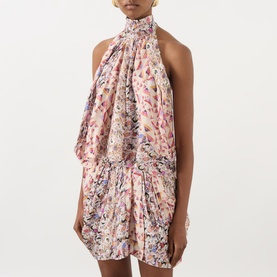 Lauriane Printed Halterneck Top