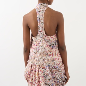 Lauriane Printed Halterneck Top