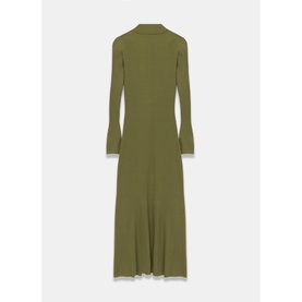 Ribbed Ruffle Dress