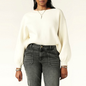 Mateo Buttoned Shoulder Sweater
