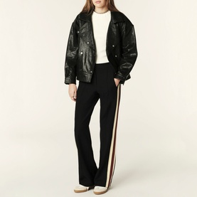 Soda Side-Striped Straight-Leg Trousers