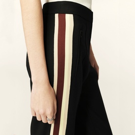 Soda Side-Striped Straight-Leg Trousers