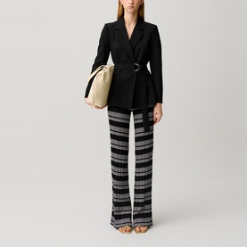Single-Breasted Belted Blazer